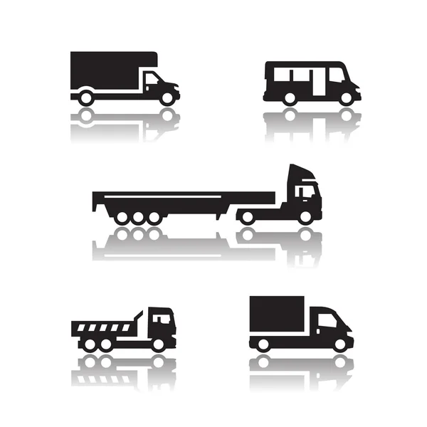 Iconos de coches. Formato vectorial — Vector de stock