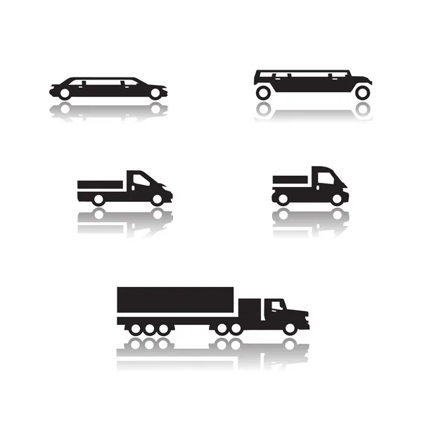 Auto's pictogrammen. Vector formaat — Stockvector