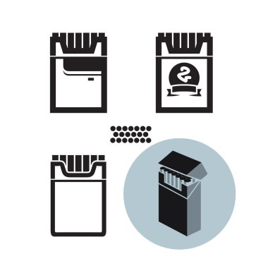 Sigara. Vektör formatında