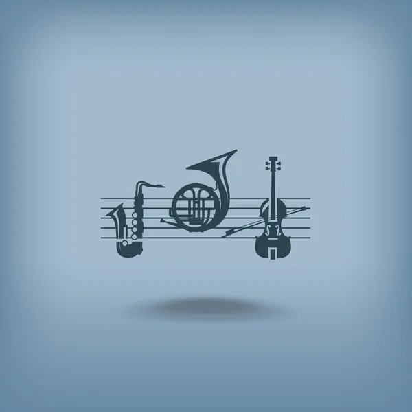 Música. Formato vectorial — Vector de stock