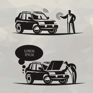 SUV. Vektör formatında