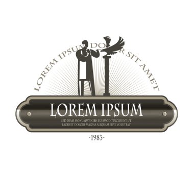woodcarver. Vektör formatında