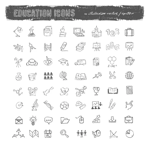 Onderwijs pictogrammen. Vector formaat — Stockvector