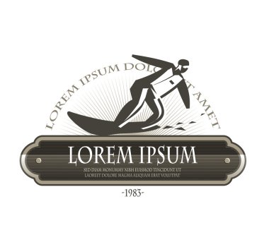 snowboard simgesi. Vektör formatında