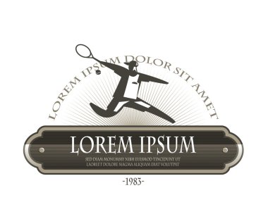 Tenis sembolü. Vektör formatında