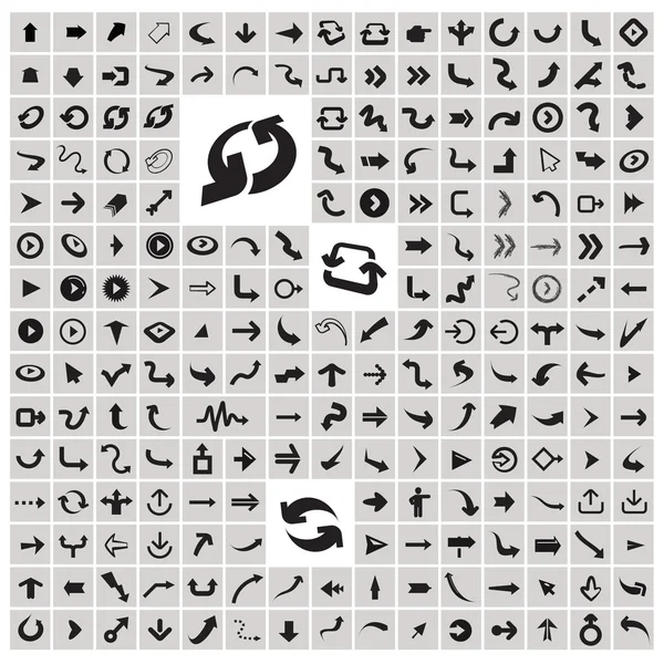 Iconos de flechas. Formato vectorial — Archivo Imágenes Vectoriales