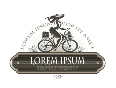 kadın bir yürüyüş. Vektör formatında
