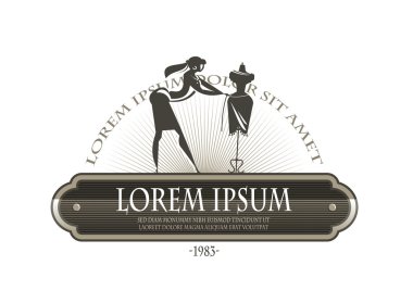 moda tasarımcısı. Vektör formatında