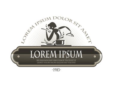 ev kadını. Vektör formatında