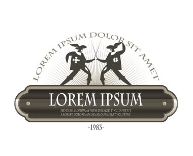 Silahşörler. Vektör formatında