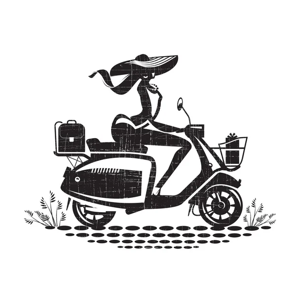 Manejar moto de mujer imágenes de stock de arte vectorial | Depositphotos Manejar moto de mujer imágenes de stock de arte vectorial | Depositphotos