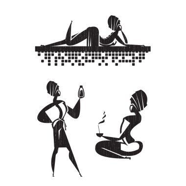 Salon simgeler. Vektör formatında