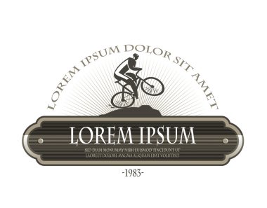 dağ bisikleti. Vektör formatında