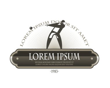 atlet. Vektör formatında