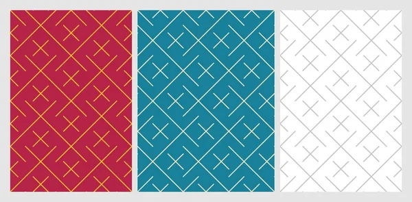 Geometric Seamless Pattern Background Simple Graphic Print Minimalist Repeating Line — Stock Vector
