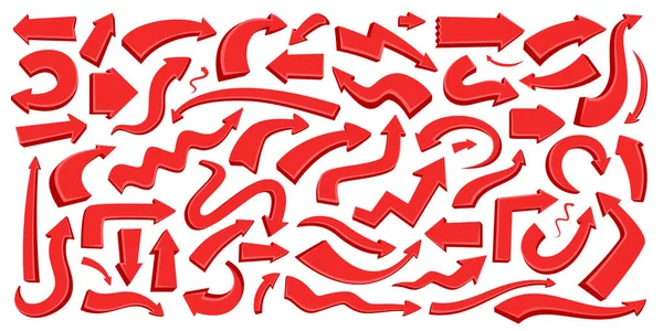 Σήμα Κόκκινου Βέλους Συλλογή Εικονιδίων Σχεδιαστικών Στοιχείων Για Web Design — Διανυσματικό Αρχείο