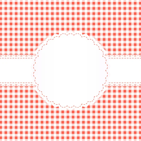 Banderoll på rutiga mönster — Stock vektor