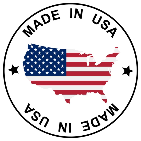 Έμπλαστρο "Κατασκευασμένο στις ΗΠΑ " — Διανυσματικό Αρχείο