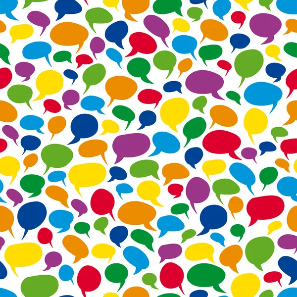 Burbujas coloridas del habla - infinitamente — Archivo Imágenes Vectoriales