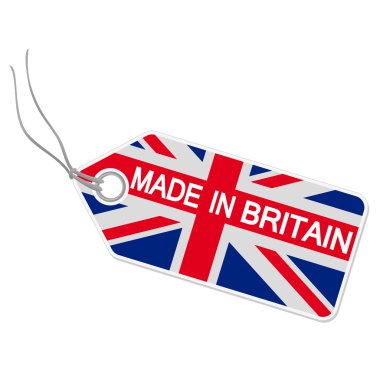 Hangtag with MADE IN BRITAIN clipart
