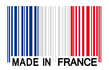 Barcode - MADE IN FRANCE clipart