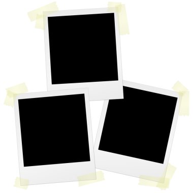 bant ile Polaroids