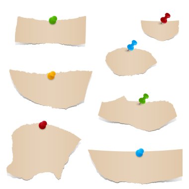 PIN ile kağıt toplama - kahverengi artıkları