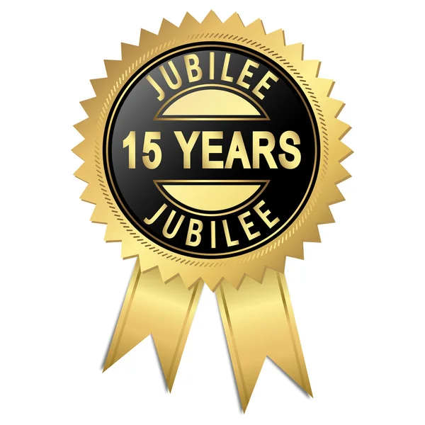Jubileu - 15 ani — Vector de stoc