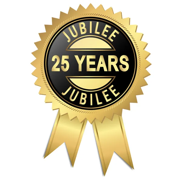 Jubilee - 25 yıl — Stok Vektör