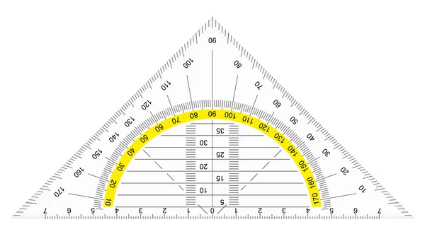 Protractor Template Paper Model — Stock Vector © Furian #156919794