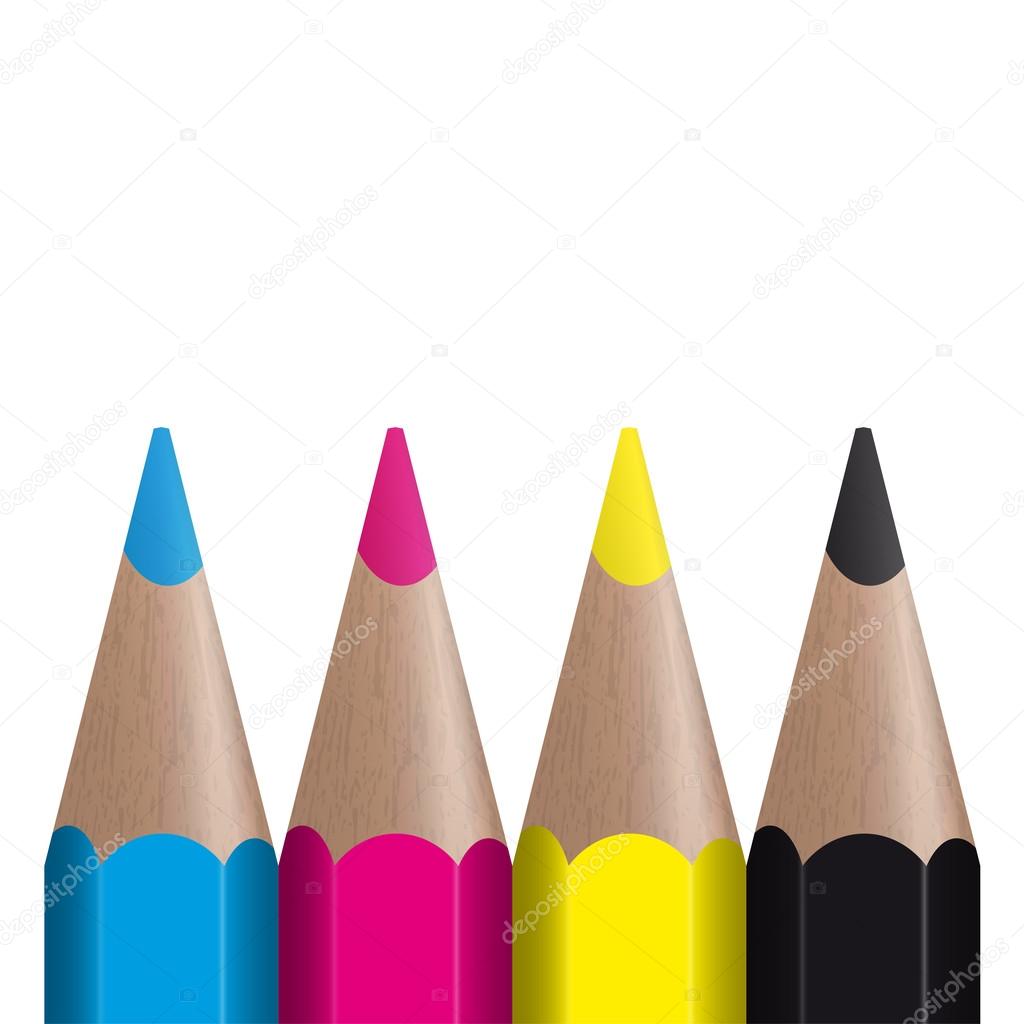 CMYK - 4 colored pencils