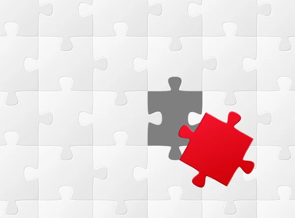 The wrong puzzle piece — Stock Vector