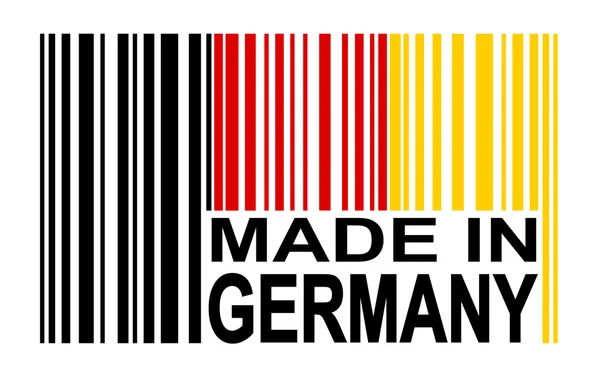 Barcode - στη Γερμανία — Διανυσματικό Αρχείο