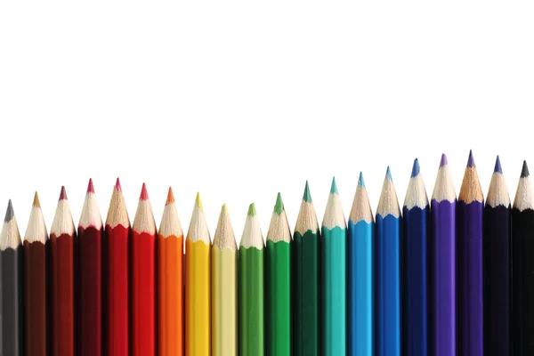 Lápices de colores con espacio para copiar — Foto de Stock