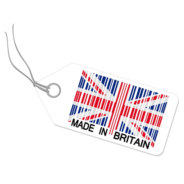 Balise avec MADE IN BRITAIN — Image vectorielle