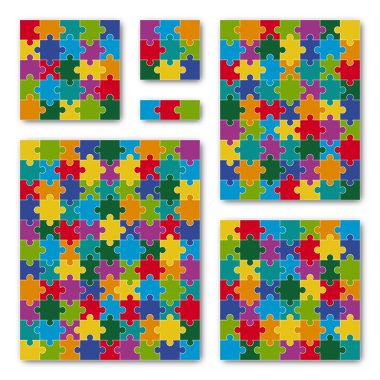 set - renkli - 6 bulmaca bulmaca