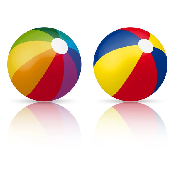 Bunter Beachball — Stockvektor