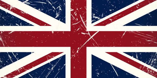 Χώρα σημαία grunge - Ηνωμένο Βασίλειο — Διανυσματικό Αρχείο