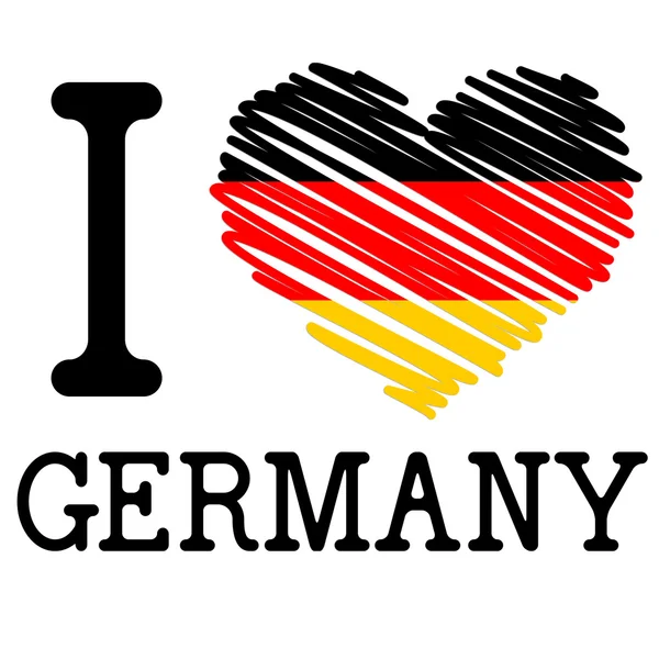 Я люблю Німеччини — стоковий вектор