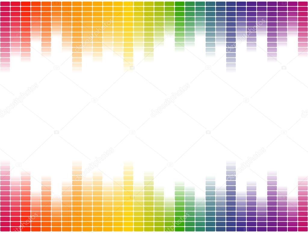 Digital equalizer background colorful - endlessly