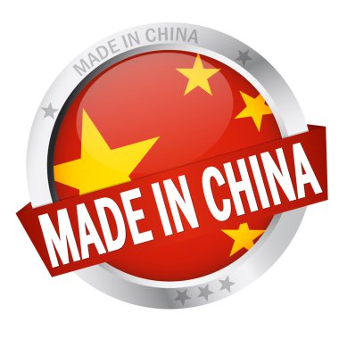 düğme ile Çin'de yapılan bayrak