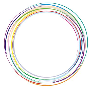 soyut desen - yuvarlak renkli