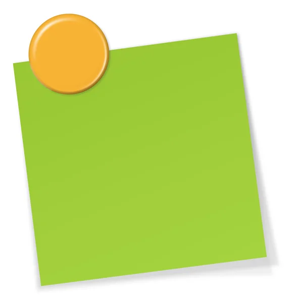 Notepaper con imán — Vector de stock