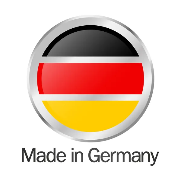 독일에서 만들어진 품질의 도장 — 스톡 벡터