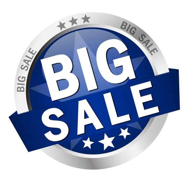 Button - big sale — Stock Vector