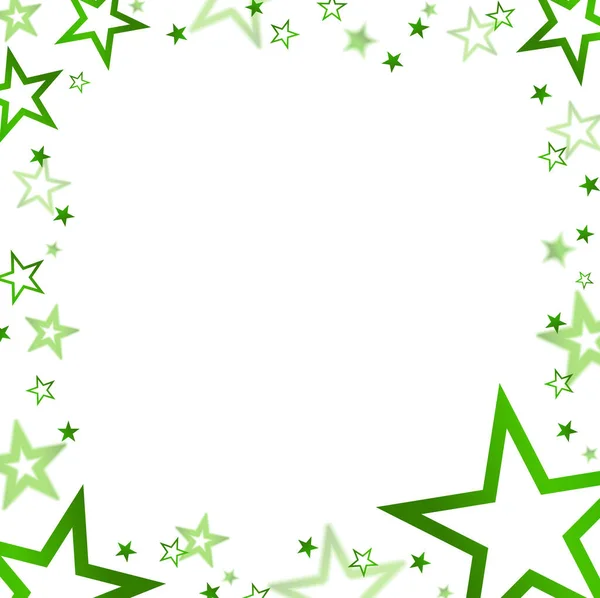 Eps Векторный Файл Звездами Зеленого Цвета Рождественской Рекламы Квадратичном Стиле — стоковый вектор