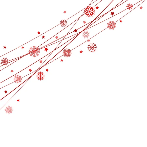 Arquivo Vetorial Eps Mostrando Flocos Neve Fundo Cordas Para Natal — Vetor de Stock