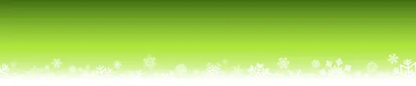 Eps Vector File Snow Flakes Bottom Abstract Fall Snow Green — 스톡 벡터