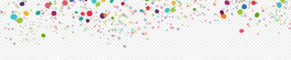 Nahtloser Hintergrund Mit Verschiedenfarbigem Konfetti Für Partyzeit Mit Transparenz Vektordatei — Stockvektor
