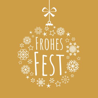 Renkli arkaplanda asılı duran mücevherli beyazı gösteren vektör, noel ve kış zamanı için farklı soyut kar tanelerinden oluşur (Almanca metin))